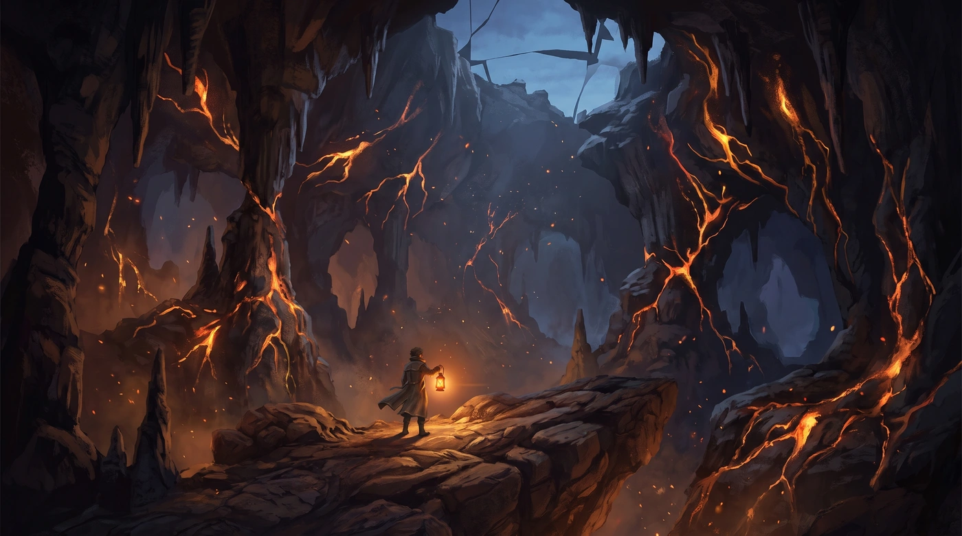 The ember caves under Mount Ires
